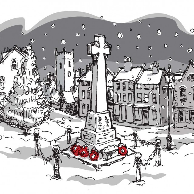 Christmas Card Snow Scene