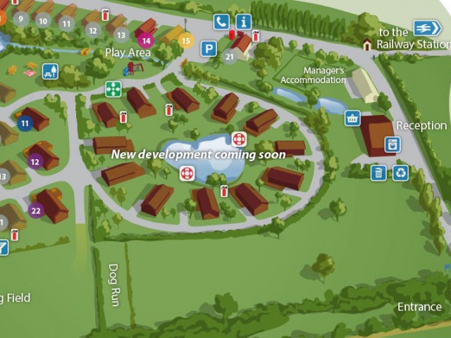 Lodge Park Site Map