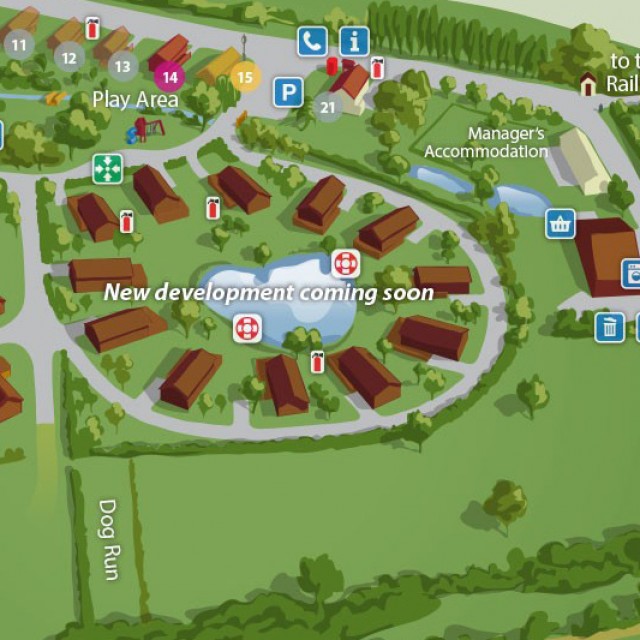 Lodge Park Site Map