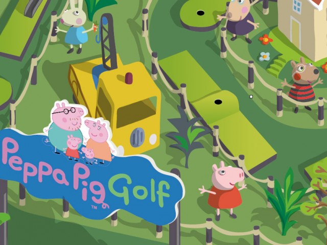 Peppa Pig Golf Course layout illustration