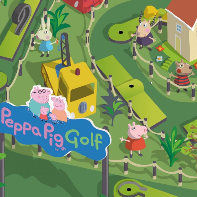 Peppa Pig Golf Course layout illustration