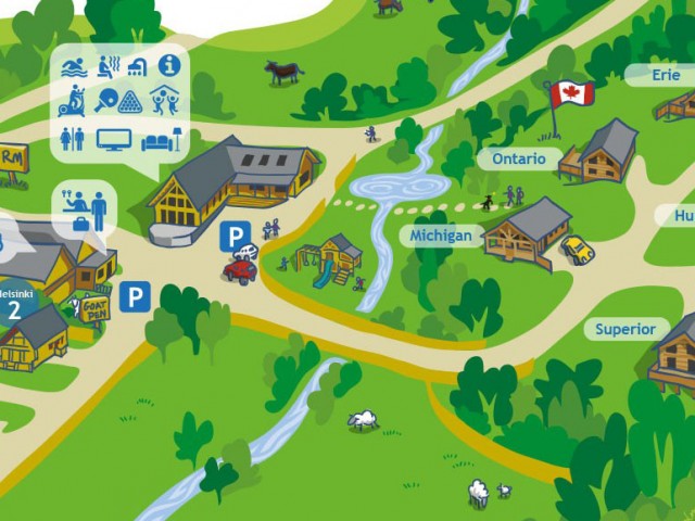 Log Cabin Holiday Park Site Map