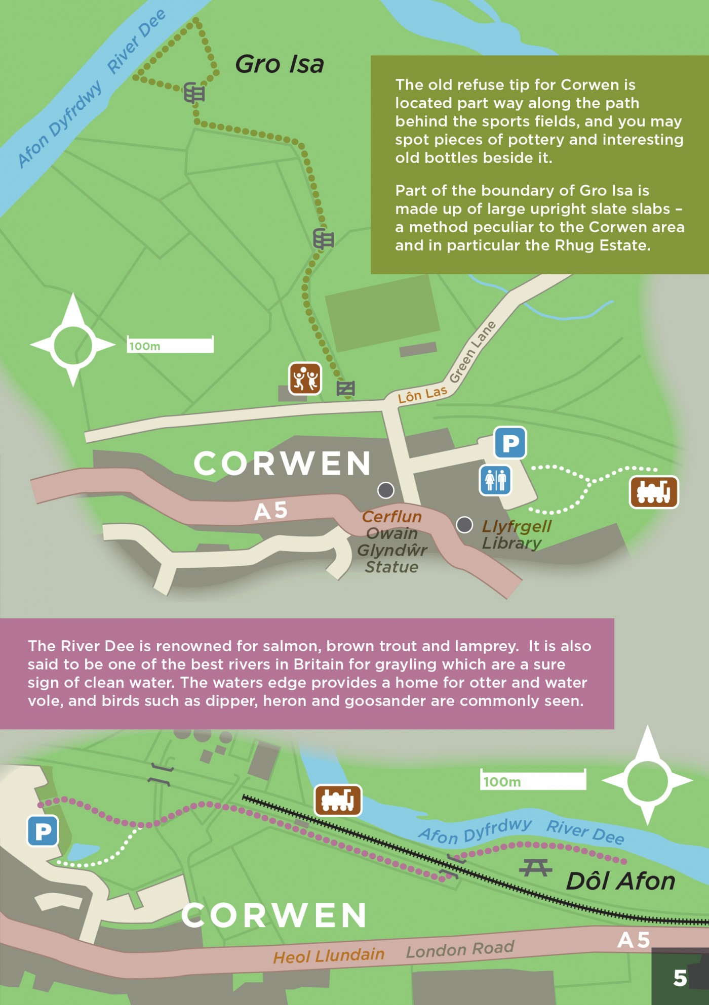 Dee Valley walking maps • David Goodman • illustration | maps | design