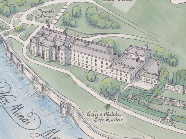Mansion and gardens map