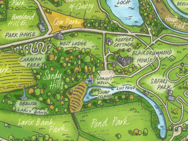 Scottish Estate Aerial Map