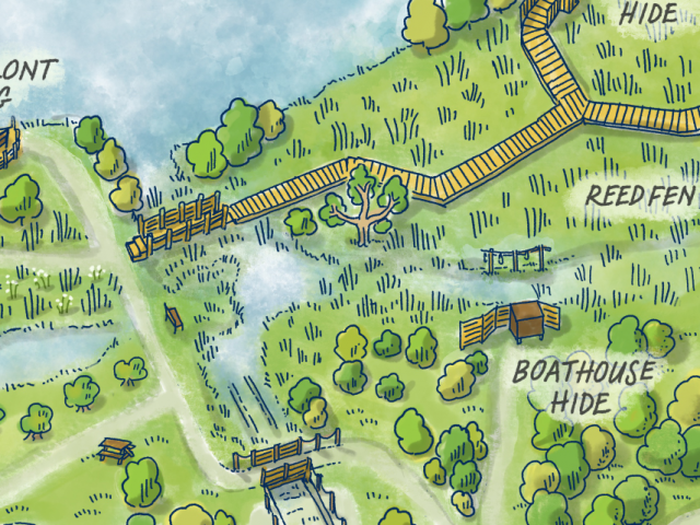 A Riverside Nature Reserve Map