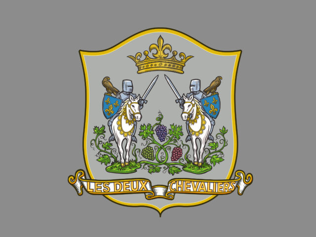 Burgundy Wine Label Coat of Arms