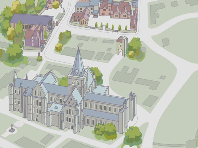 Cathedral School map illustration
