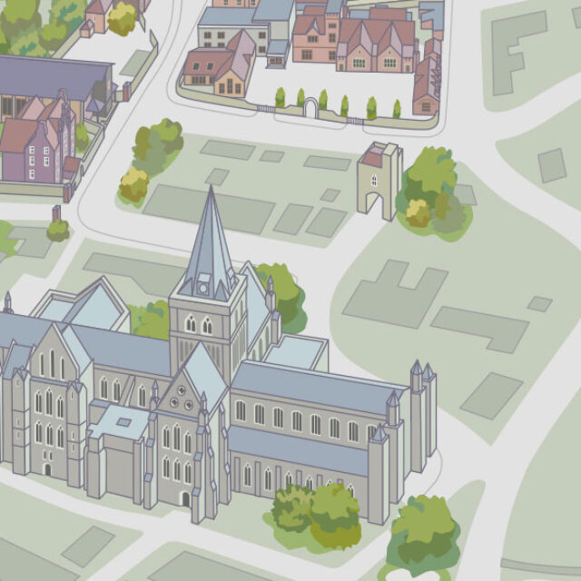 Cathedral School map illustration