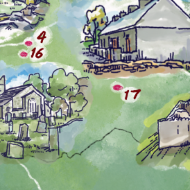Heritage Centre area map with illustrations