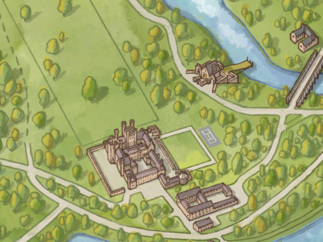 Parkland and Castle aerial map