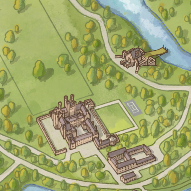 Parkland and Castle aerial map