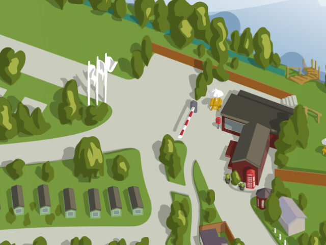 Set of maps for three Caravan and Camping Parks
