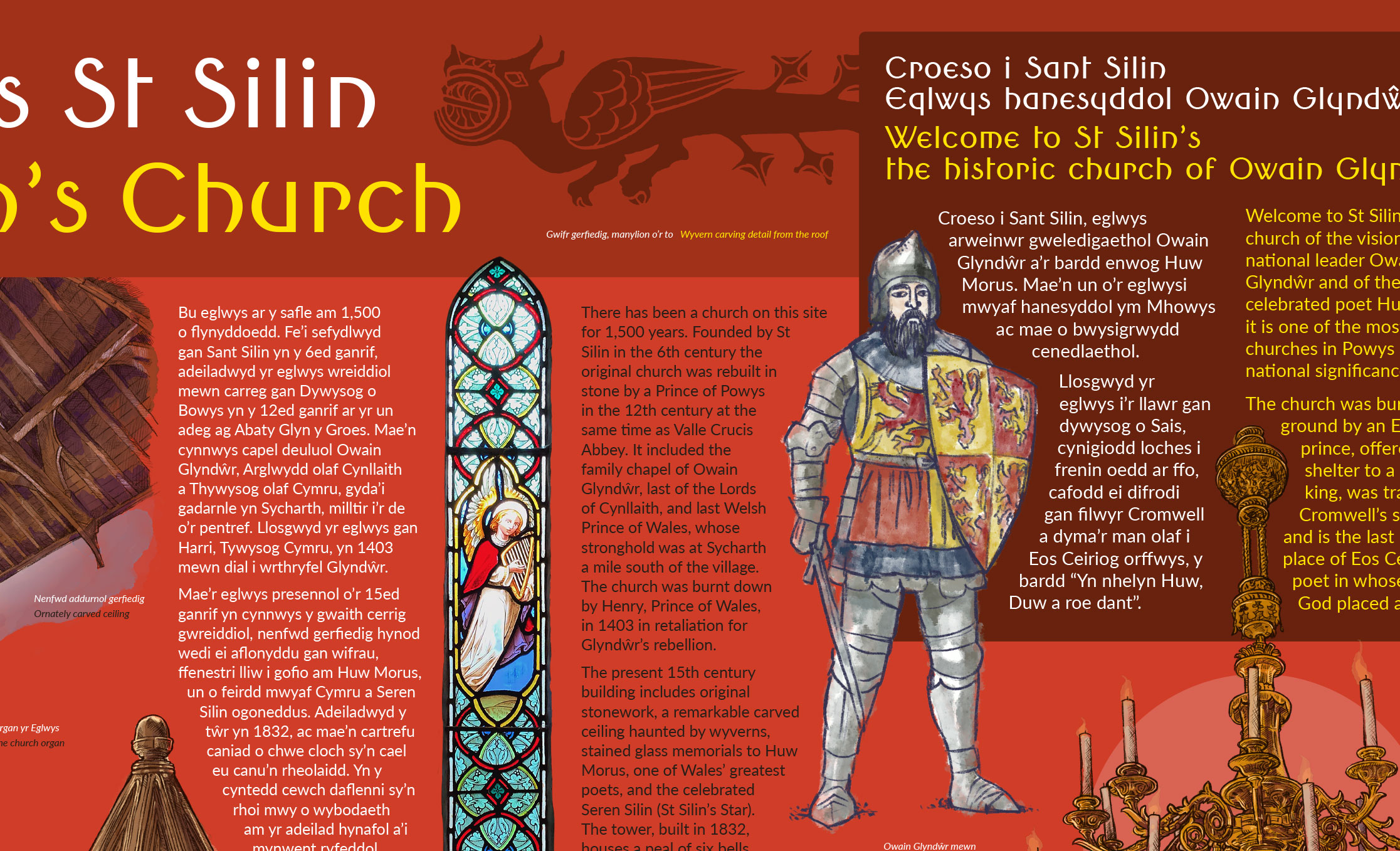 Church panels interpretation • David Goodman • illustration | maps | design