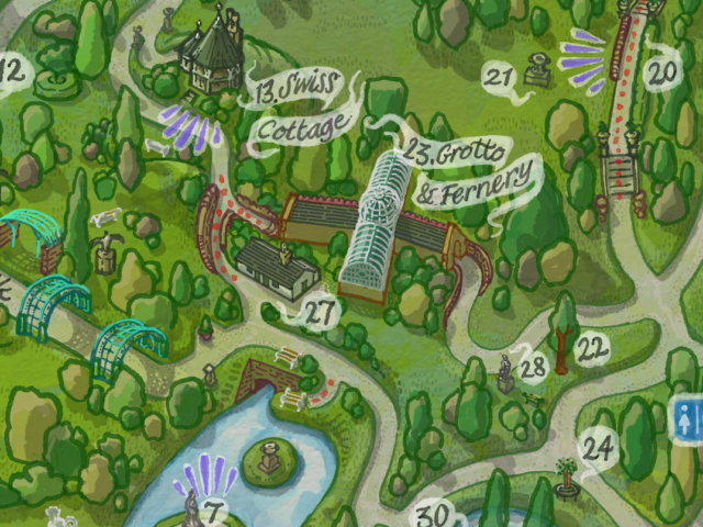 Swiss Garden map